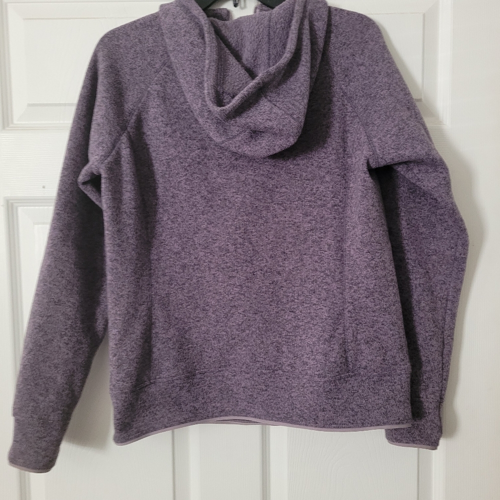 Women Size Medium The North Face 1/2 Zip Pullover Fleece Sweater Color Purple - Picture 7 of 9